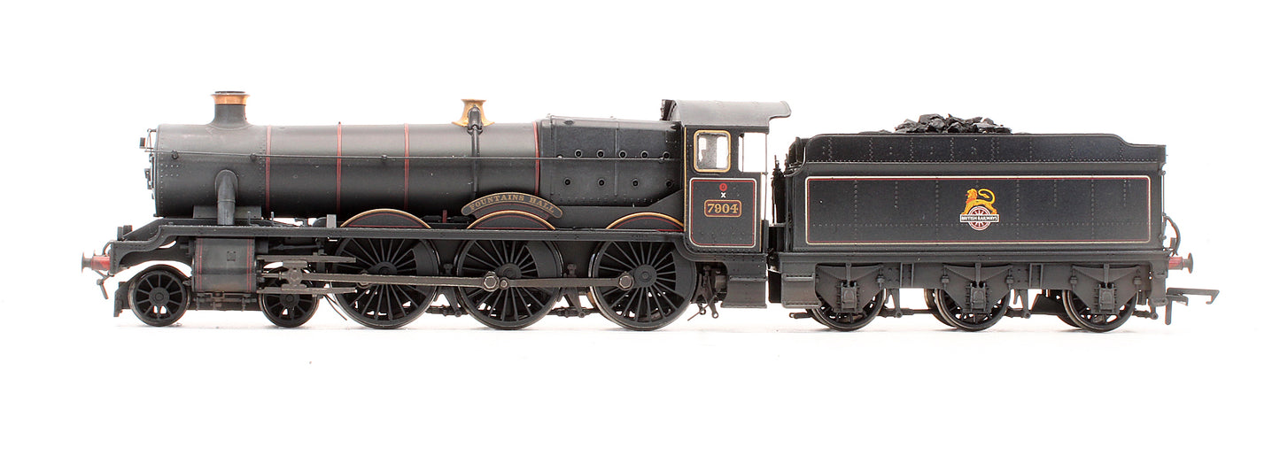 Pre-Owned 31-783 Modified Hall Class 7904 BR Lined Black Early Emblem 'Fountains Hall' Steam Locomotive - TTS Sound Fitted Custom Weathered