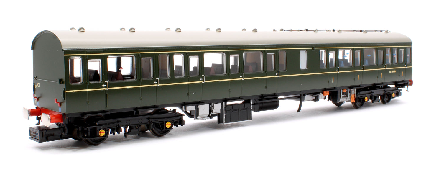 Class 117 3-Car DMU R334 BR Green (Small Yellow Panels) - DCC Sound