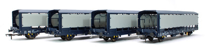 IPA Car Carriers Groupe CAT blue - Covered - (Four Pack)
