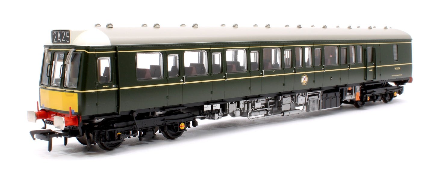 Class 117 3-Car DMU R334 BR Green (Small Yellow Panels) - DCC Sound