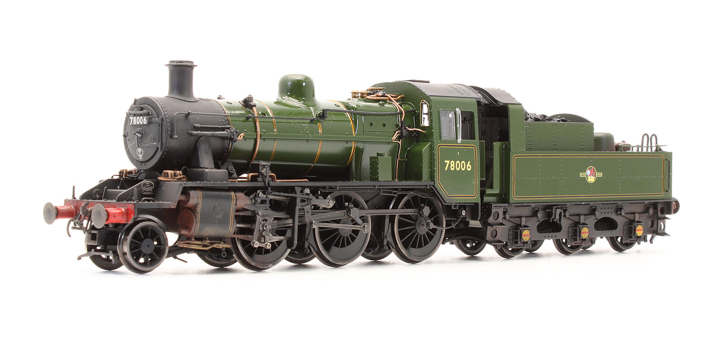 Pre-Owned R3982 Standard Class 2MT 2-6-0 BR Lined Green Late Crest 78006 Steam Locomotive - DCC Fitted - Custom Finished