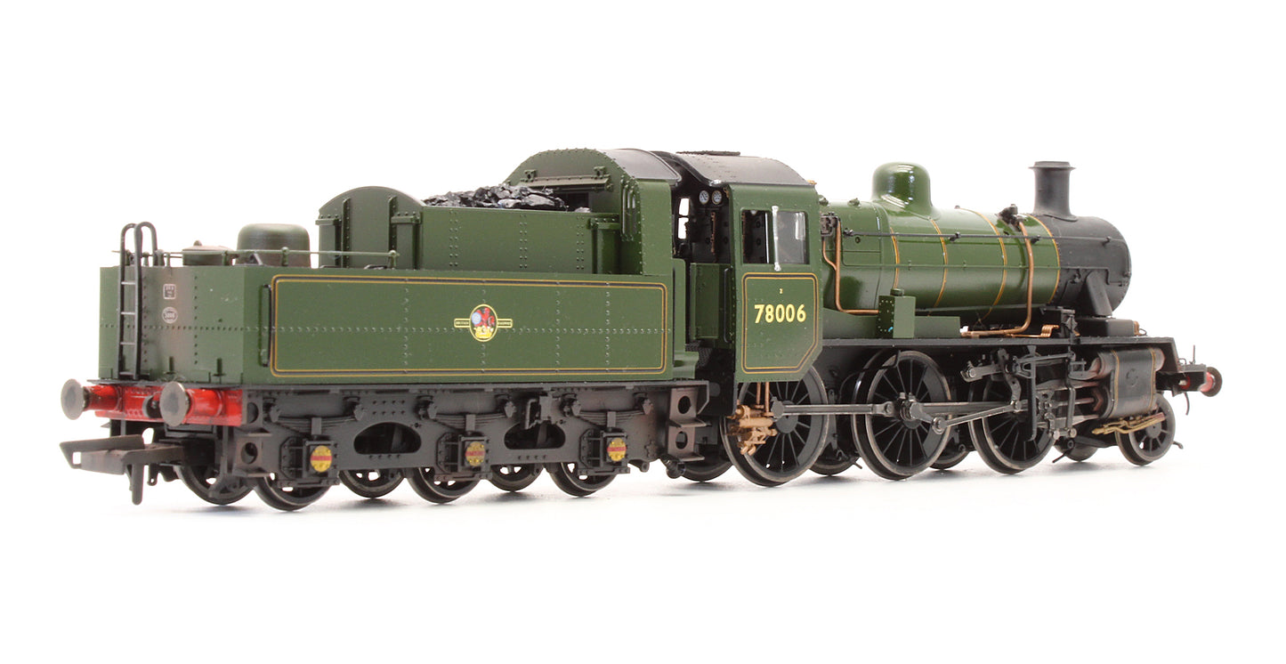 Pre-Owned R3982 Standard Class 2MT 2-6-0 BR Lined Green Late Crest 78006 Steam Locomotive - DCC Fitted - Custom Finished