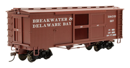 Pre-Owned 27656 'On30' Freight Cars Ventilated Box 'Breakwater & Delaware Bay'