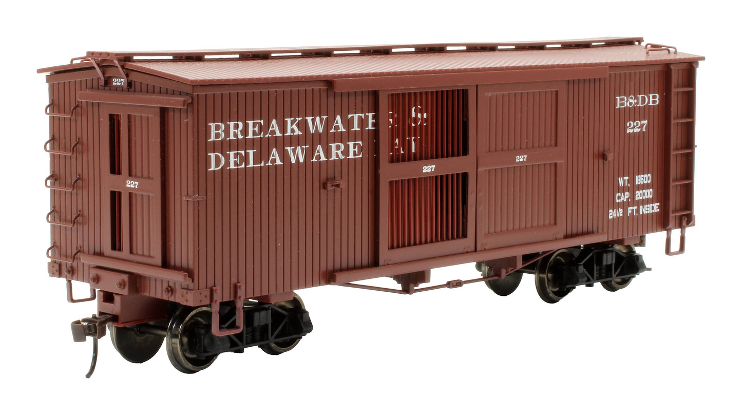 Pre-Owned 27656 'On30' Freight Cars Ventilated Box 'Breakwater & Delaware Bay'