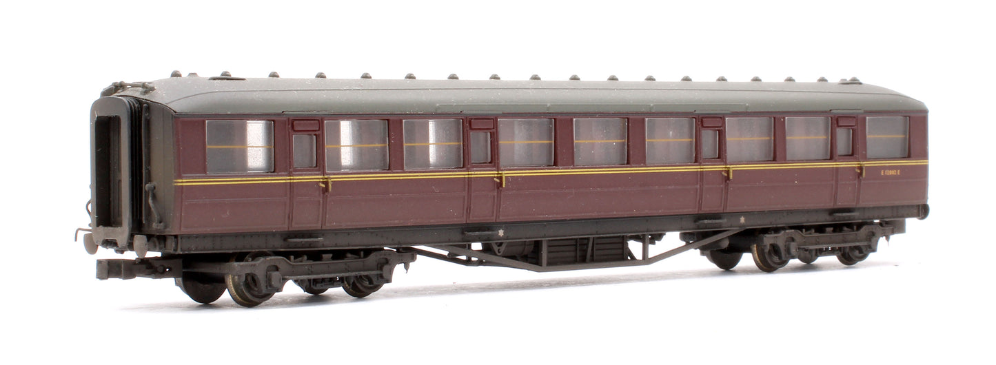 Pre-Owned BR Maroon 2nd Gresley Coach No.E12002E