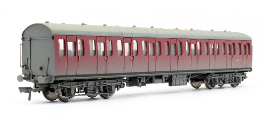 Pre-Owned 34-608 MK1 Suburban Second Open Coach BR Crimson 'E48040' (Weathered)