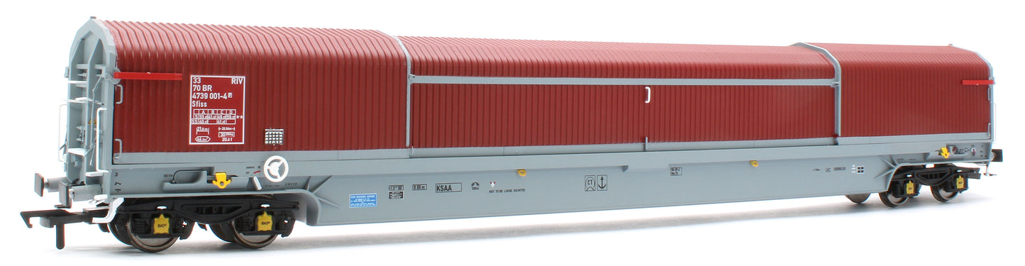 RT-OO-KSA-201A KSA ‘Rover Cube’ Wagons Original Maroon & Grey Livery No. 33 70 4739 001-4 and 017-0 - Twin Pack