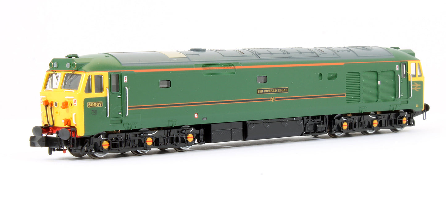 Pre-Owned 2D-002-004 Class 50 'Sir Edward Elgar' 50007 BR Lined Green Diesel Locomotive - Special Edition