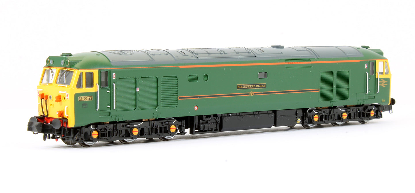 Pre-Owned 2D-002-004 Class 50 'Sir Edward Elgar' 50007 BR Lined Green Diesel Locomotive - Special Edition