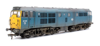 Highly Detailed Deluxe Weathered Class 31/1 31123 BR Blue Diesel Locomotive