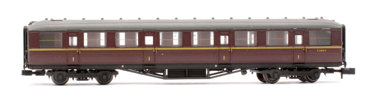 Pre-Owned BR Maroon 1st Gresley Coach No.E11023E
