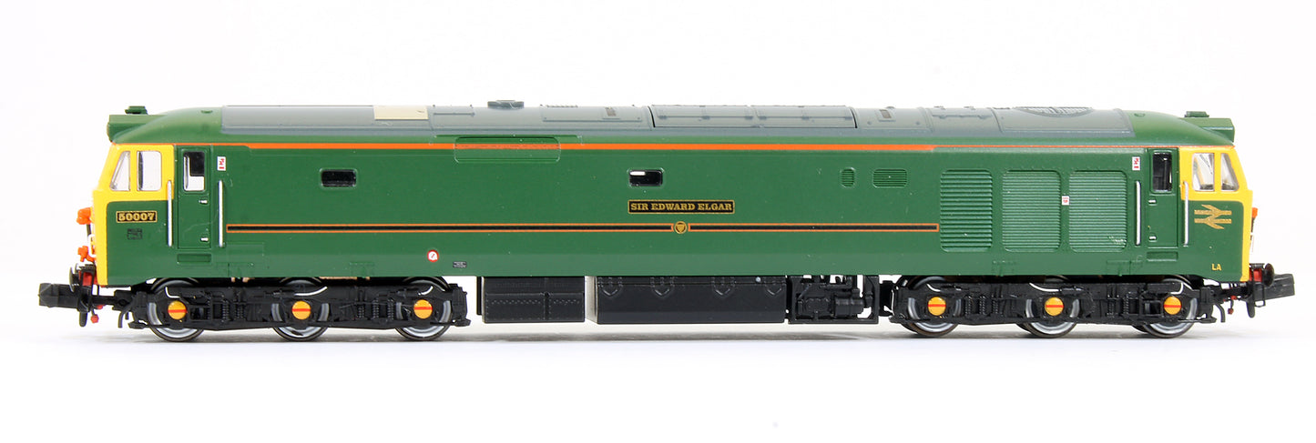 Pre-Owned 2D-002-004 Class 50 'Sir Edward Elgar' 50007 BR Lined Green Diesel Locomotive - Special Edition