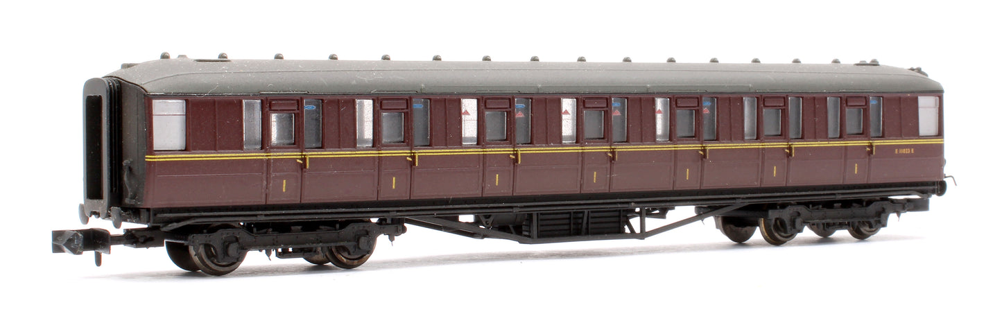 Pre-Owned BR Maroon 1st Gresley Coach No.E11023E