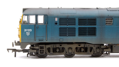 Highly Detailed Deluxe Weathered Class 31/1 31123 BR Blue Diesel Locomotive