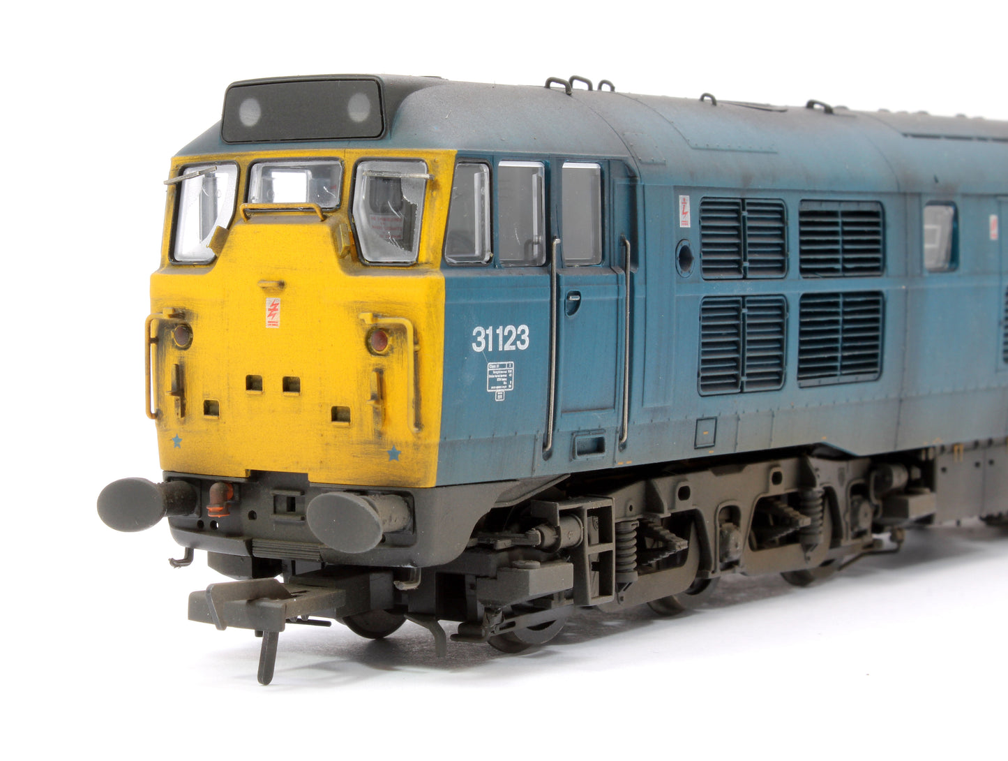 Highly Detailed Deluxe Weathered Class 31/1 31123 BR Blue Diesel Locomotive