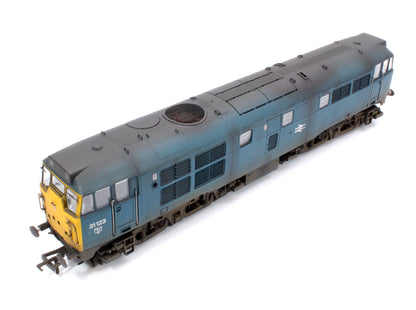 Highly Detailed Deluxe Weathered Class 31/1 31123 BR Blue Diesel Locomotive