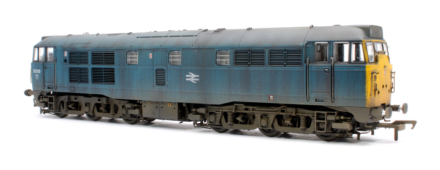 Highly Detailed Deluxe Weathered Class 31/1 31293 BR Blue Diesel Locomotive