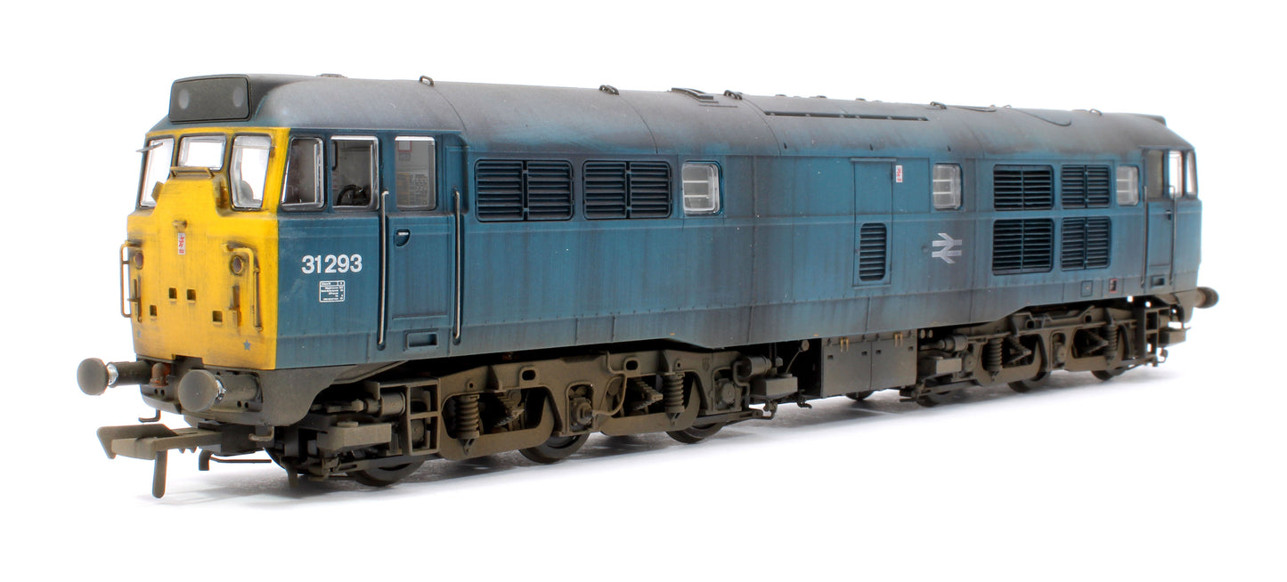 Highly Detailed Deluxe Weathered Class 31/1 31293 BR Blue Diesel Locomotive