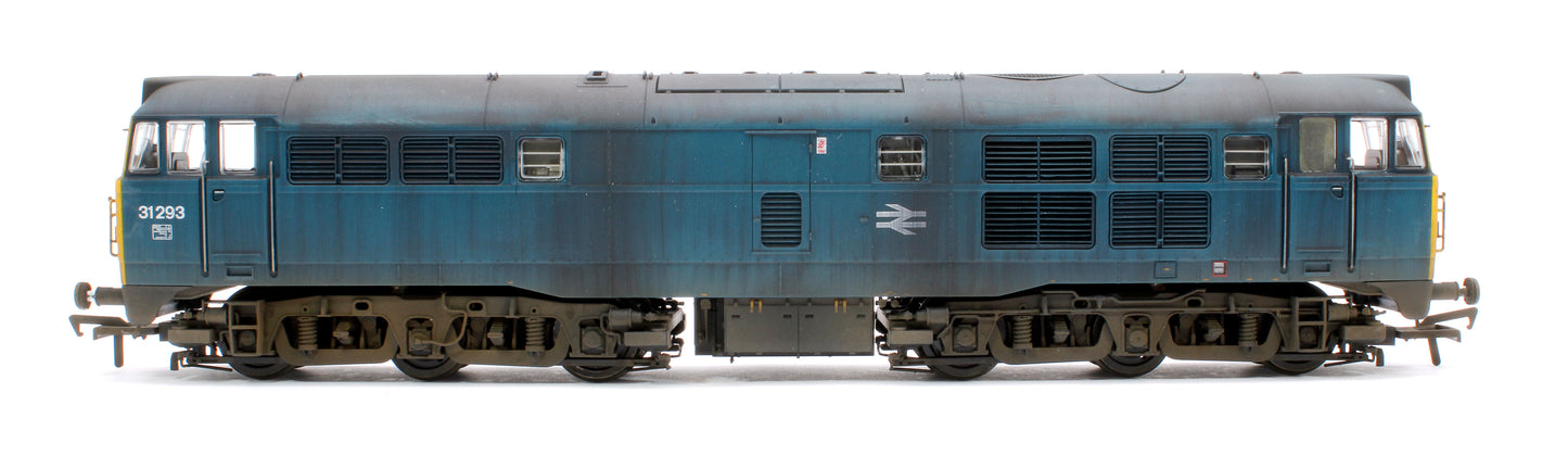 Highly Detailed Deluxe Weathered Class 31/1 31293 BR Blue Diesel Locomotive