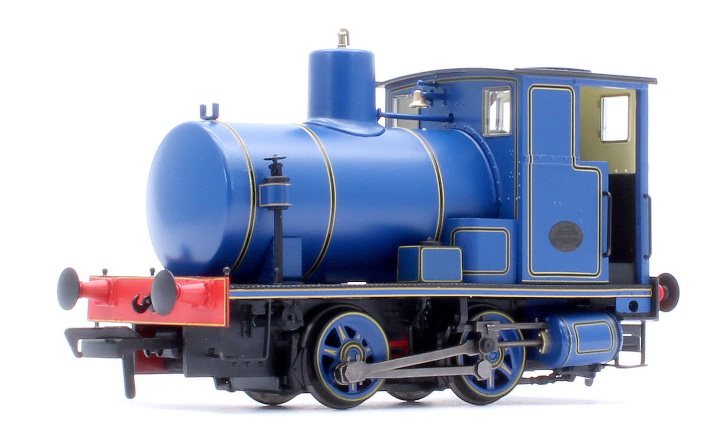 Andrew Barclay Fireless 0-4-0 - Lined Caledonian Blue Steam Locomotive - DCC Sound