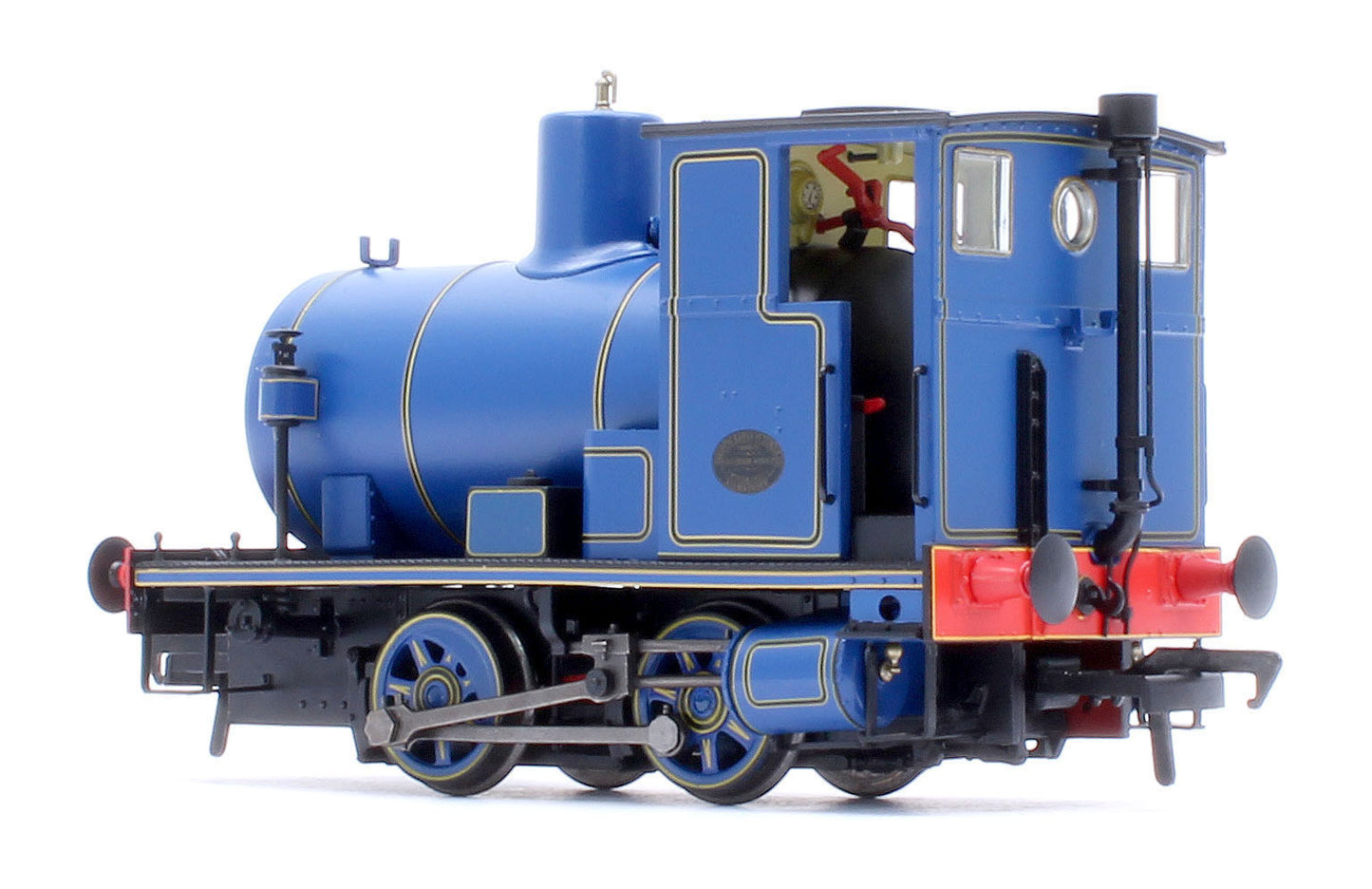 Andrew Barclay Fireless 0-4-0 - Lined Caledonian Blue Steam Locomotive - DCC Sound