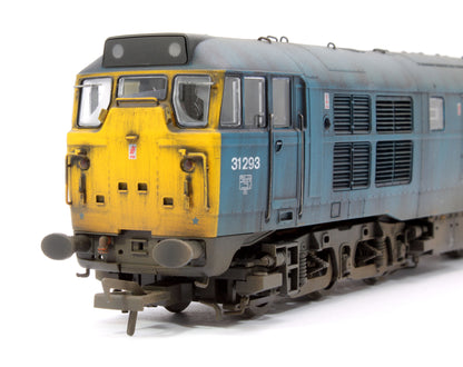 Highly Detailed Deluxe Weathered Class 31/1 31293 BR Blue Diesel Locomotive