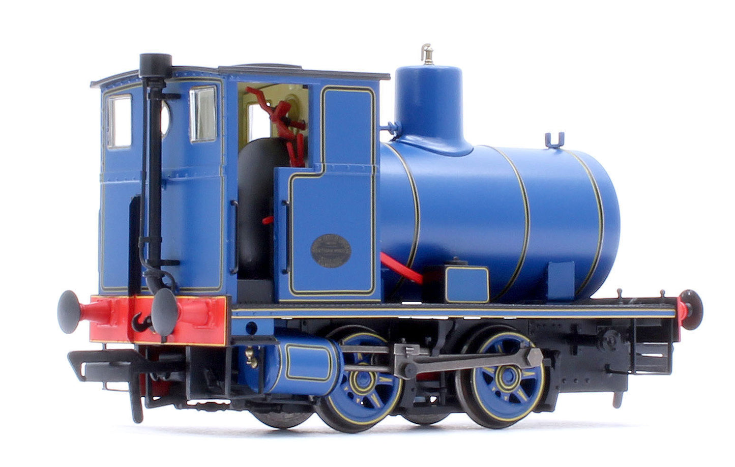 Andrew Barclay Fireless 0-4-0 - Lined Caledonian Blue Steam Locomotive - DCC Sound
