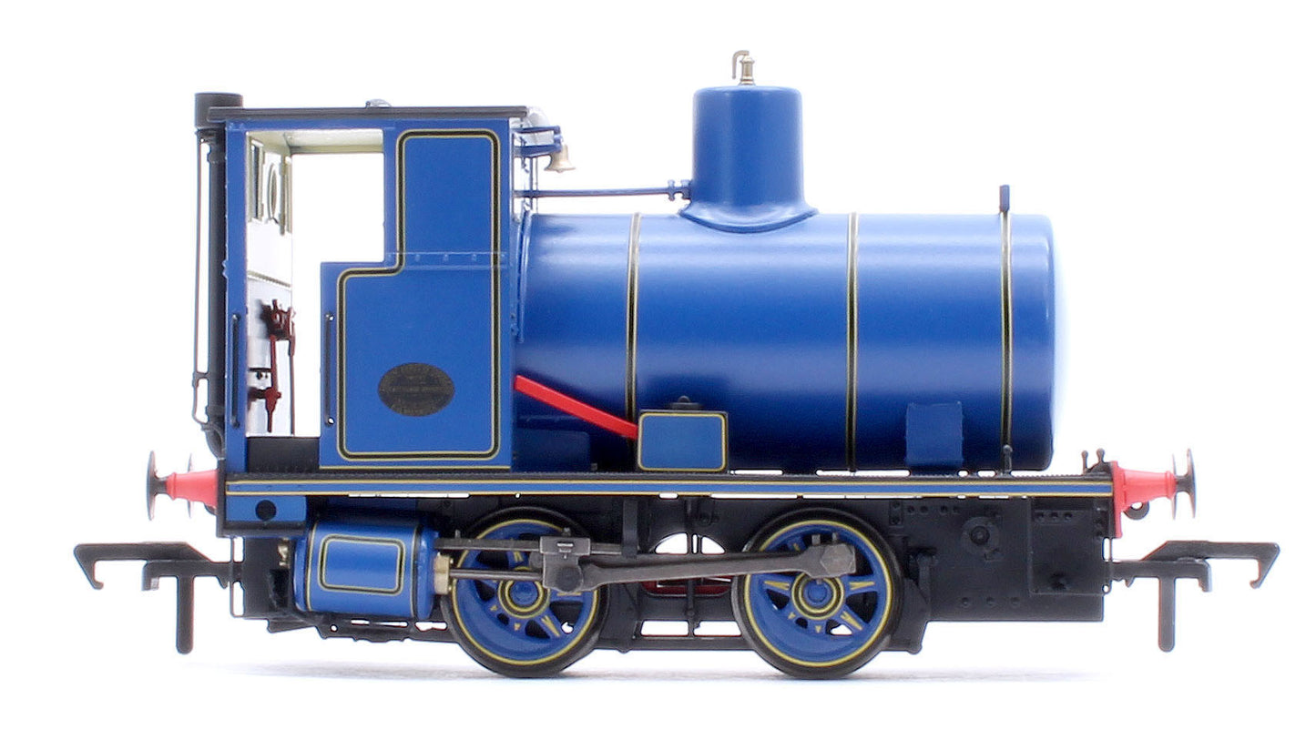 Andrew Barclay Fireless 0-4-0 - Lined Caledonian Blue Steam Locomotive - DCC Sound