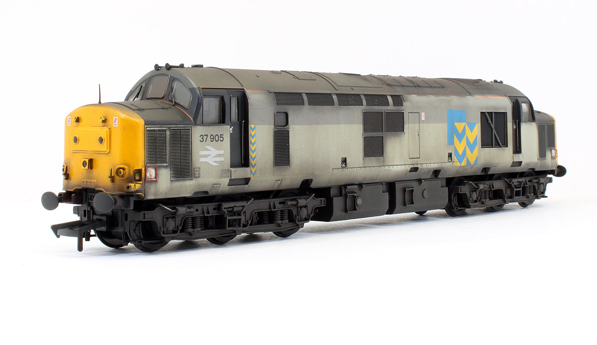 Pre-Owned Class 37/9 Railfreight Twin Pack 37905 Metals Sector & 37906 Grey - Custom Weathered - DCC Sound (Exclusive Edition)