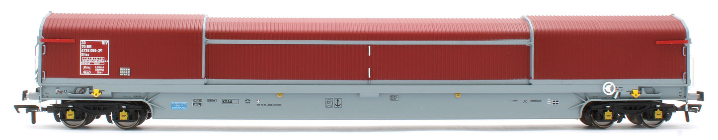 RT-OO-KSA-201D KSA ‘Rover Cube’ Wagons Original Maroon & Grey Livery No. 33 70 4739 063-4 and 075-8 - Twin Pack