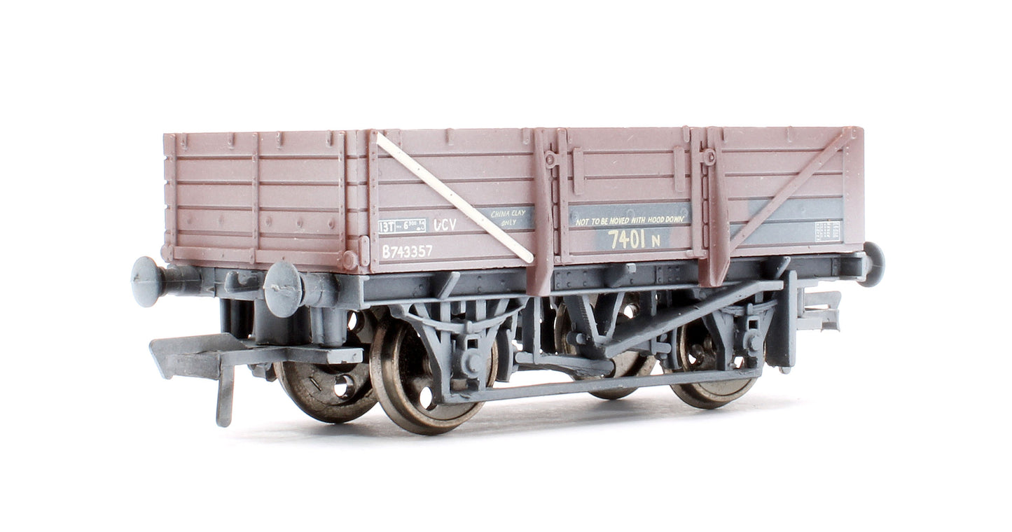 Pre-Owned BR Bauxite China Clay Wagon No.B743357 - Weathered