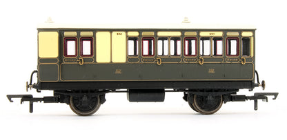 R40067 Pre-Owned GWR 4 Wheel Brake 3rd Class Coach No.301