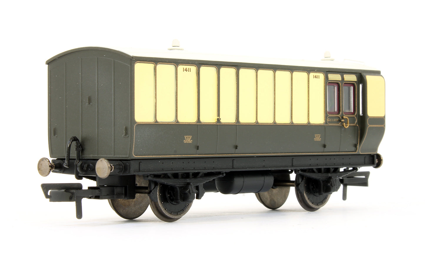 GWR 4 Wheel Coach Passenger Brake No.1411