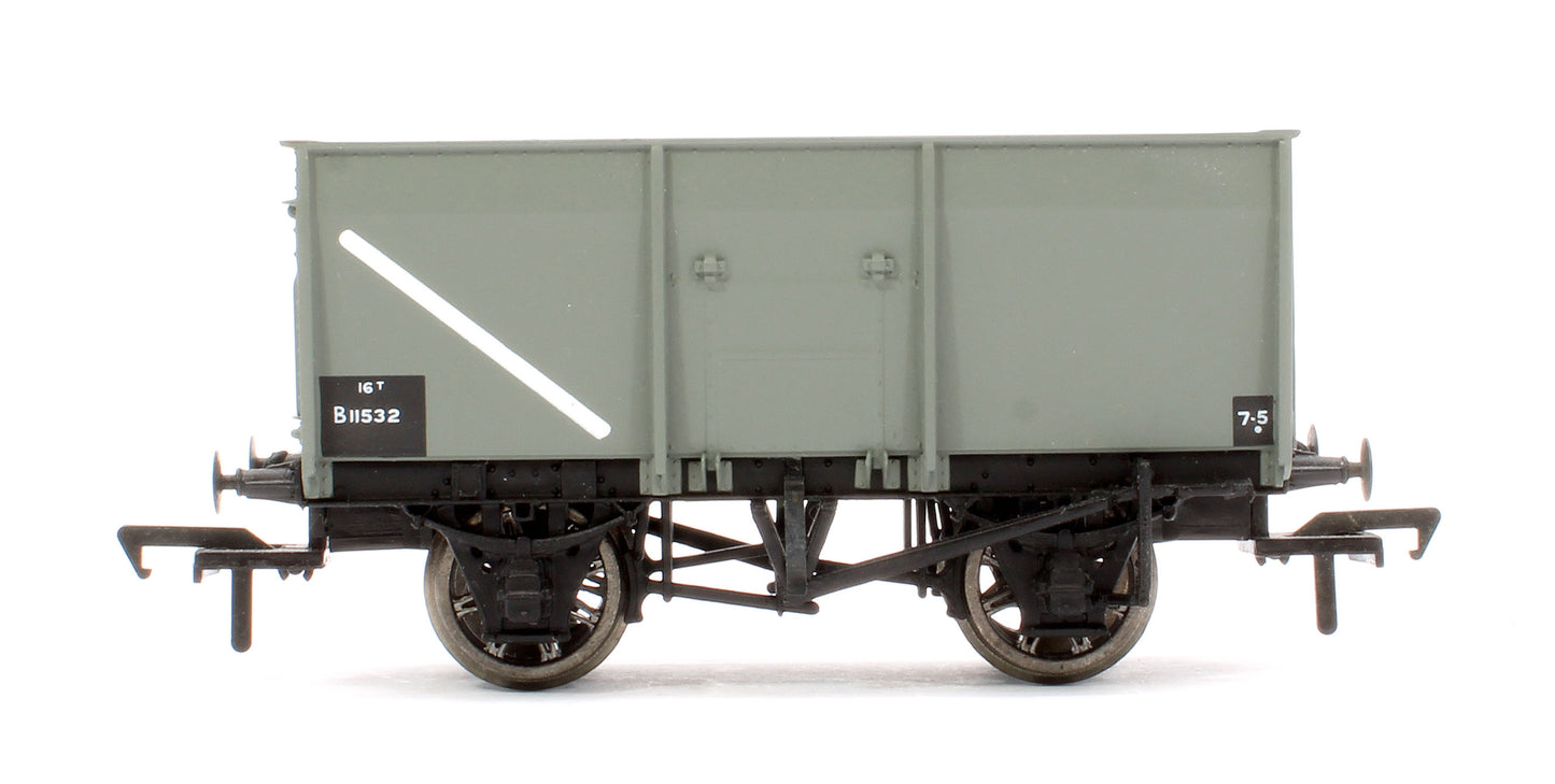 37-450A Pre-Owned 16T BR Grey Slope Side Mineral Wagon No.B11532