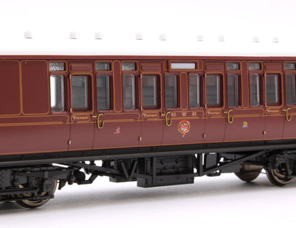 GWR Toplight Mainline City Lined Crimson Third Brake 3748 Set 1