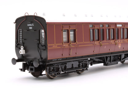 GWR Toplight Mainline City Lined Crimson Third Brake 3748 Set 1