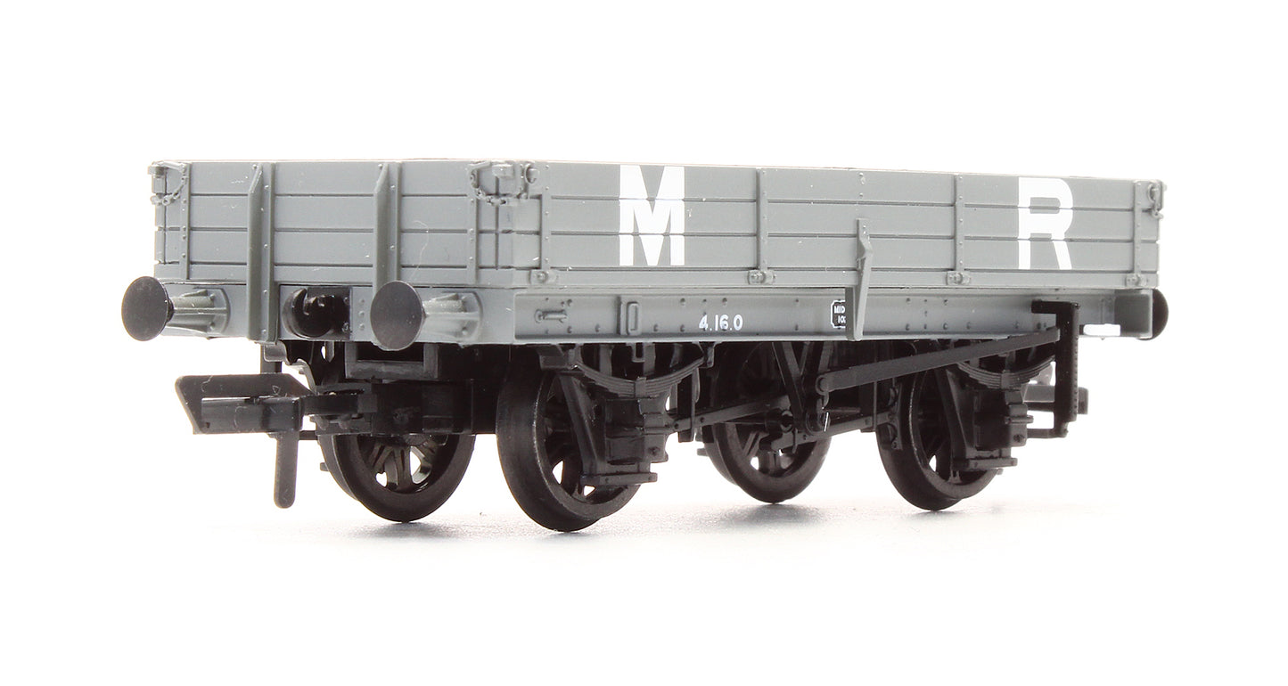 Pre-Owned 37-939A 3 Plank Wagon Midland Railway Grey No.10284