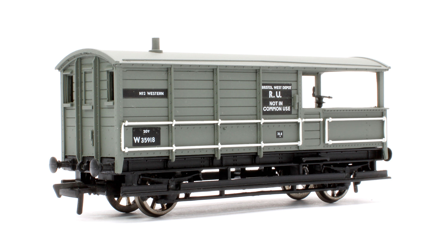 Pre-Owned 33-306 20T BR Grey Toad Brake Van No.W35918