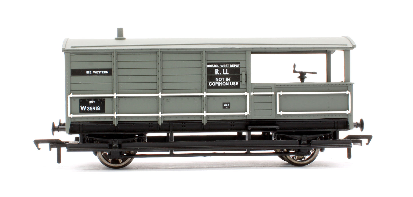 Pre-Owned 33-306 20T BR Grey Toad Brake Van No.W35918