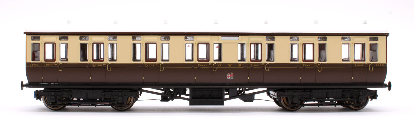 Pre-Owned GWR Toplight Mainline City Twin City Chocolate & Cream Composite 7906 Set 3