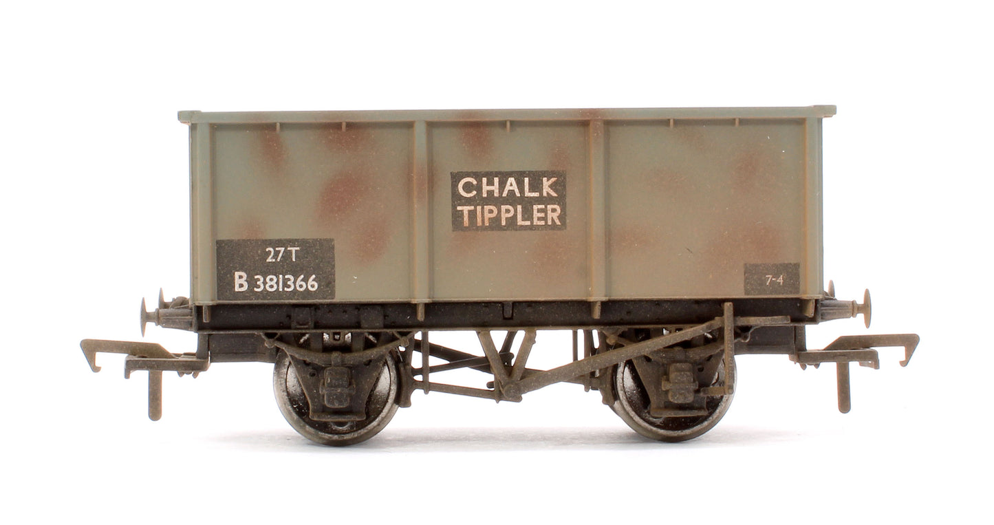 Pre-Owned 37-278A 27T BR Grey Chalk Tippler Wagon No.B381366 - Weathered
