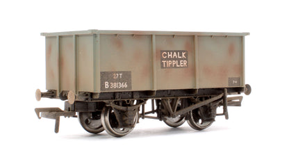 Pre-Owned 37-278A 27T BR Grey Chalk Tippler Wagon No.B381366 - Weathered