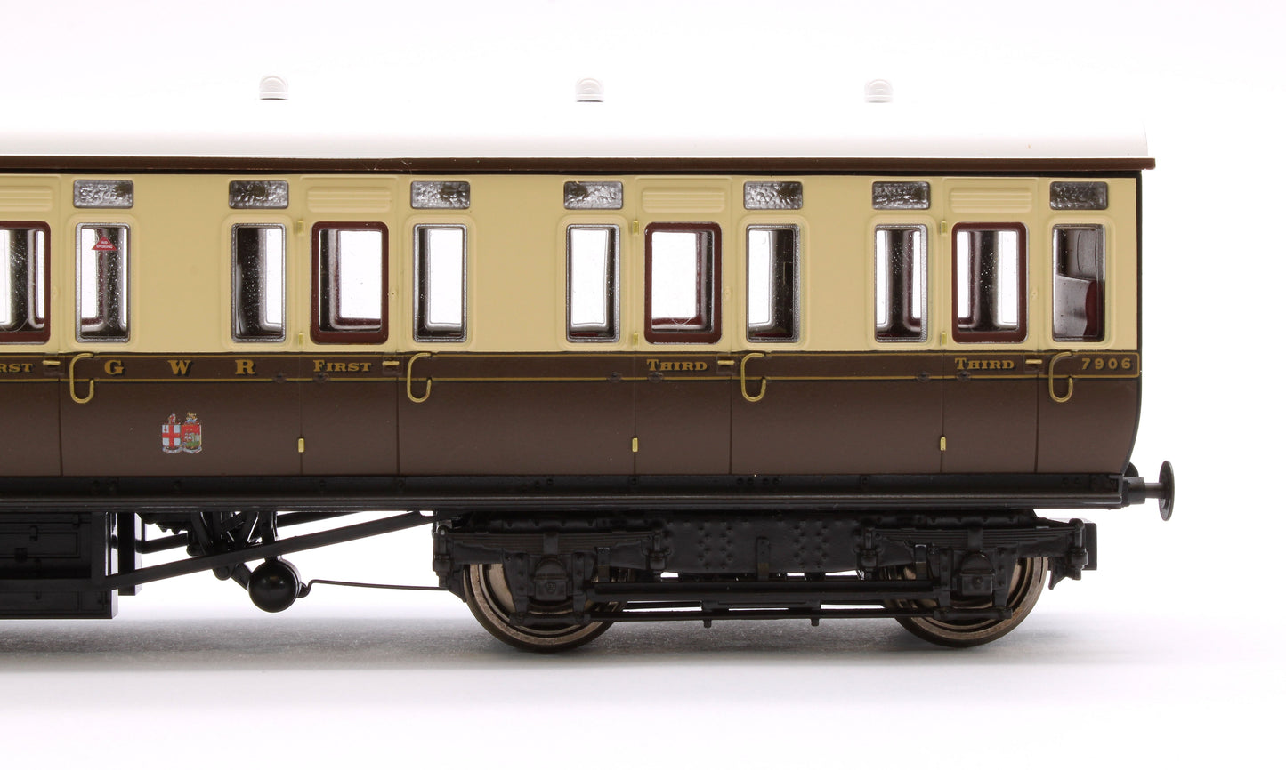Pre-Owned GWR Toplight Mainline City Twin City Chocolate & Cream Composite 7906 Set 3