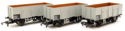 R6906 21T Mineral Wagons Triple Pack British Railways BR Grey