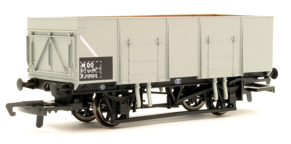 R6906 21T Mineral Wagons Triple Pack British Railways BR Grey