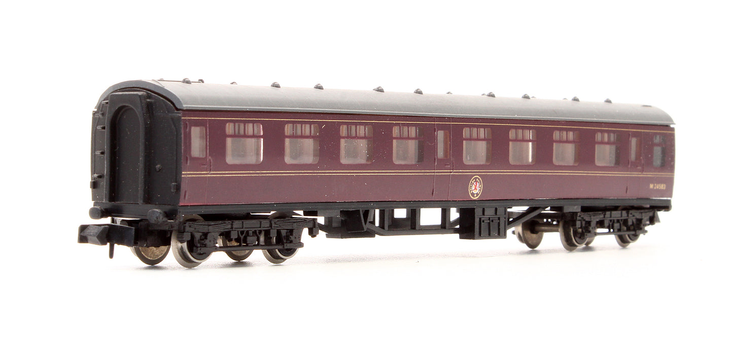 Pre-Owned 0681 BR Maroon 63ft MK1 Corridor 2nd (SK) Class Coach M 24583