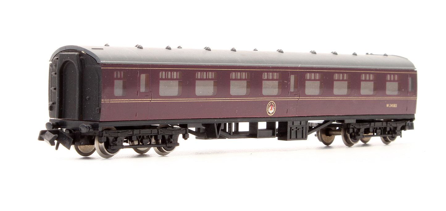 Pre-Owned 0681 BR Maroon 63ft MK1 Corridor 2nd (SK) Class Coach M 24583