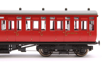 Pre-Owned 4P-020-501 GWR Toplight Mainline City BR Maroon Second Brake 3757 Set 6