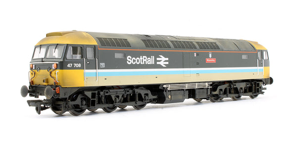 Pre-Owned Class 47/7 47708 'Waverley' BR Scotrail Diesel Locomotive (DCC Sound Fitted & Custom Weathered) Limited Edition