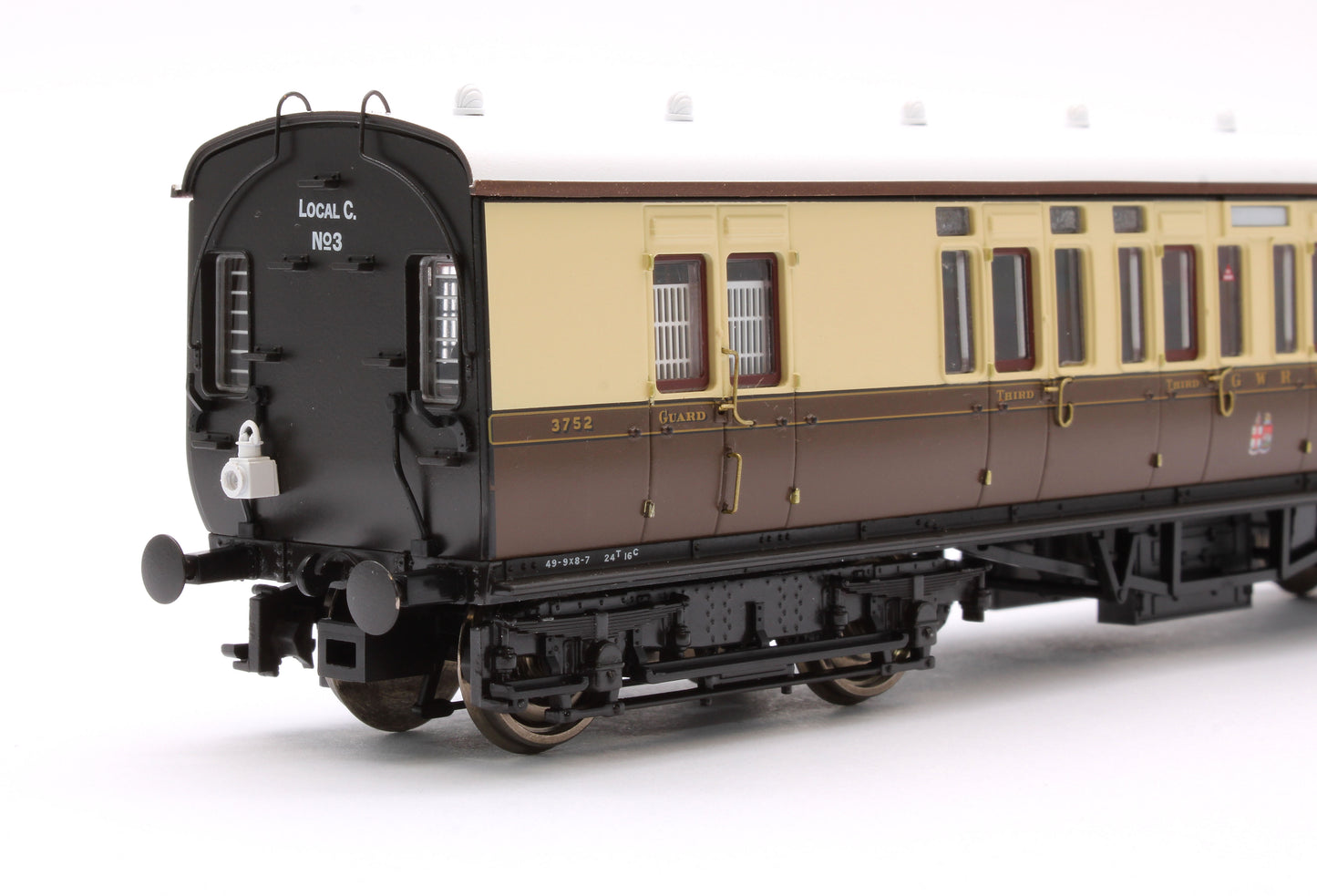 GWR Toplight Mainline City Twin City Chocolate & Cream 3rd Brake 3752 Set 3